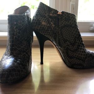 Giuseppe Zanotti snakeskin booties